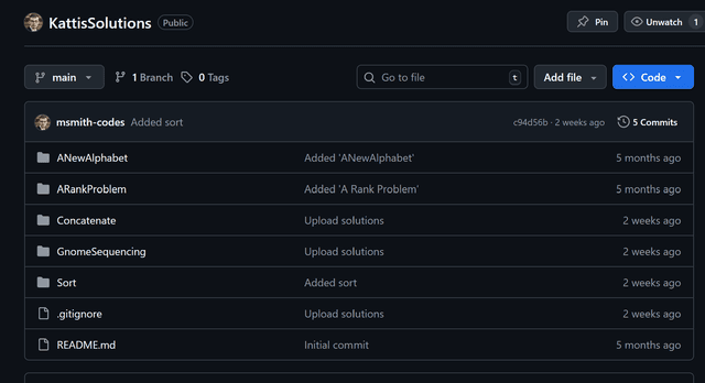 Image of Kattis GitHub